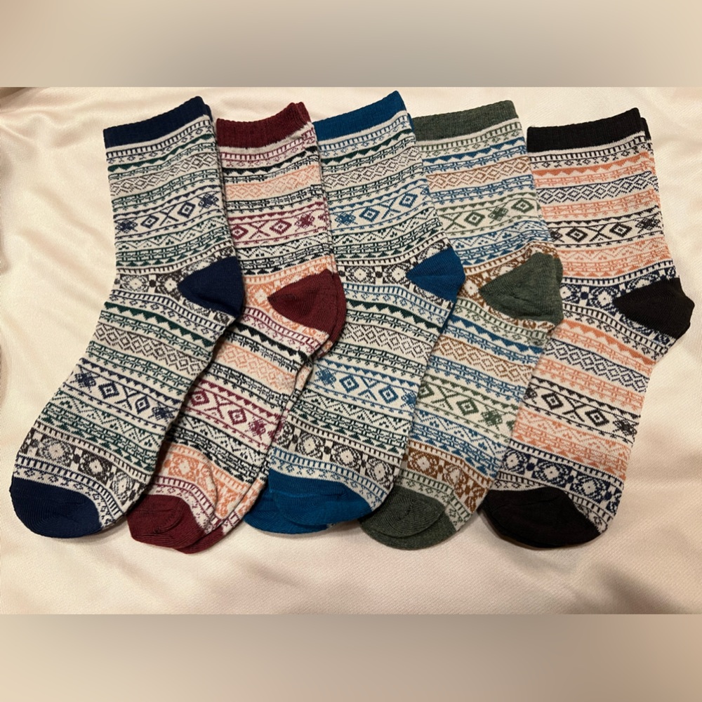Socks Artic Design 5 Pairs Women’s Ankle Socks NEW